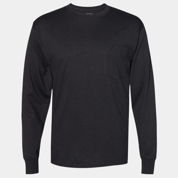 Unisex Workwear Long Sleeve Pocket T-Shirt Thumbnail